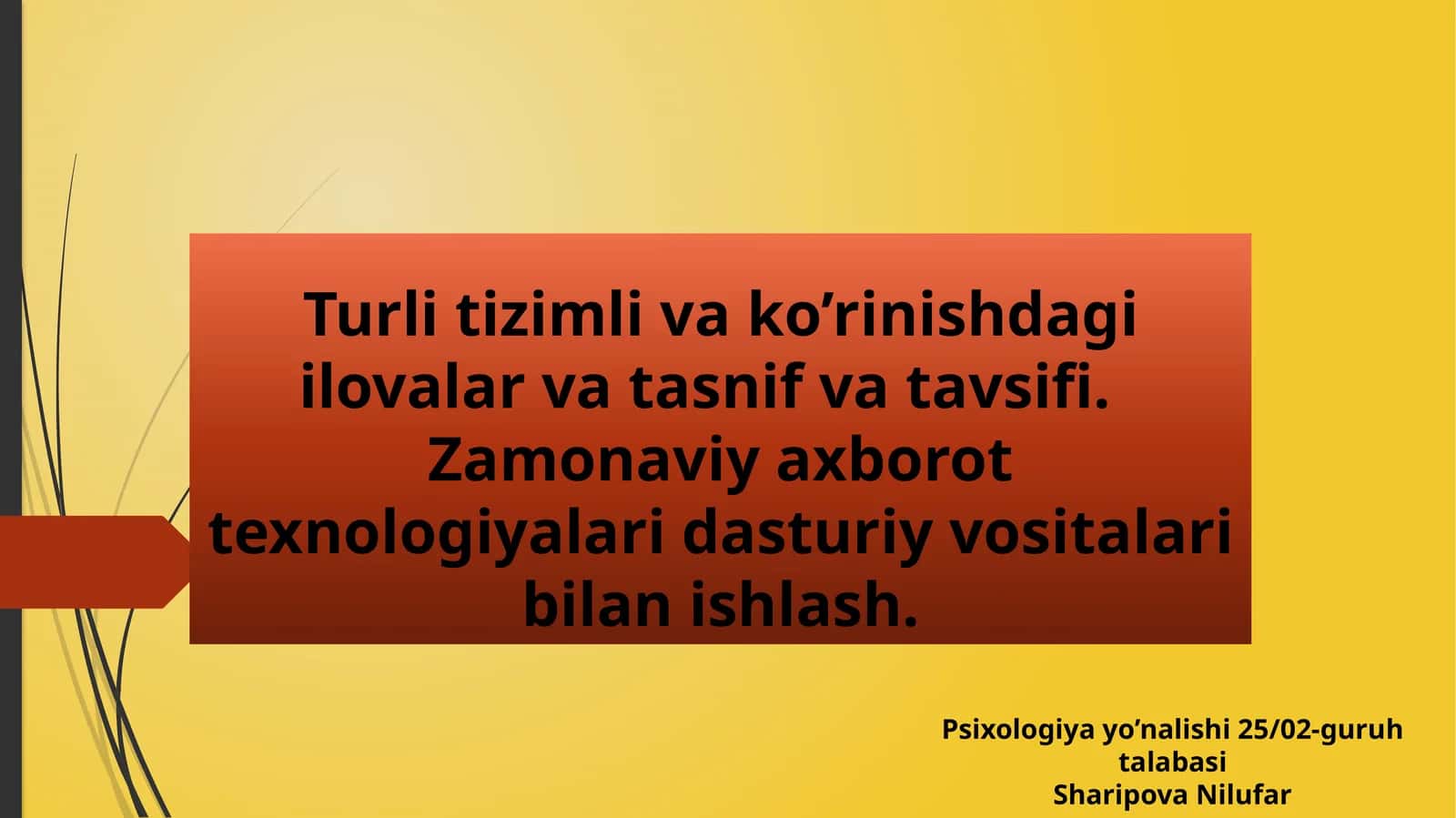 Ilovalar va Ta'lim vositalari