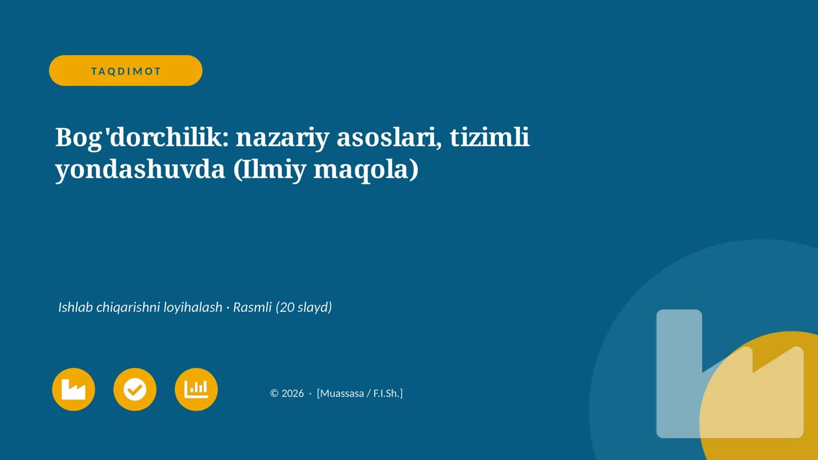 Bog'dorchilik: nazariy asoslari, tizimli yondashuvda