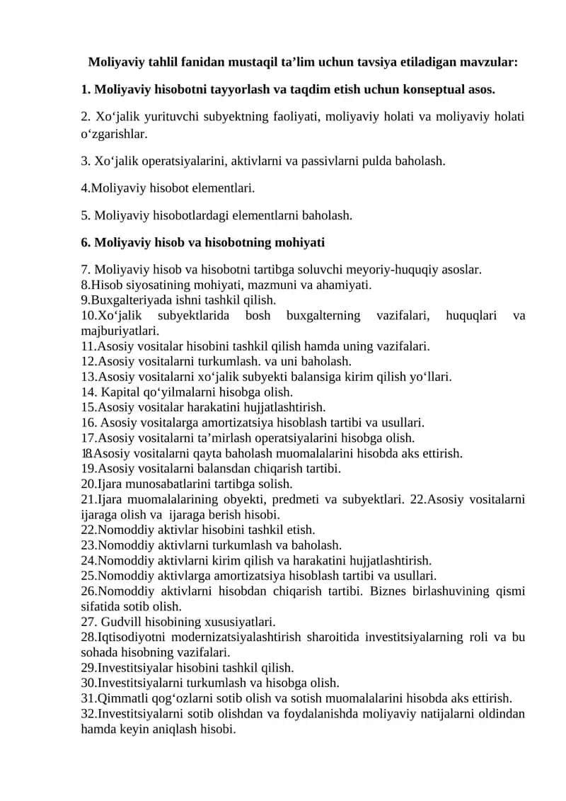 Moliyaviy hisobotlar