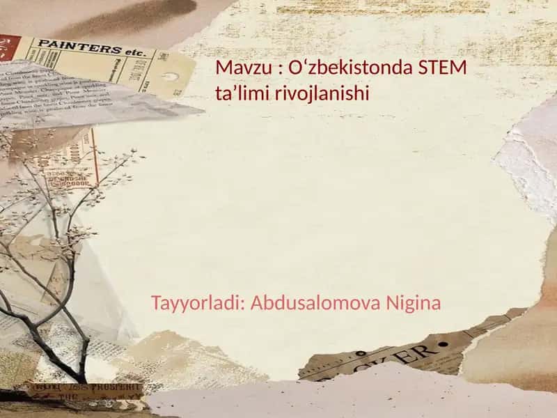 Oʻzbekistonda STEM taʼlimi rivojlanishi