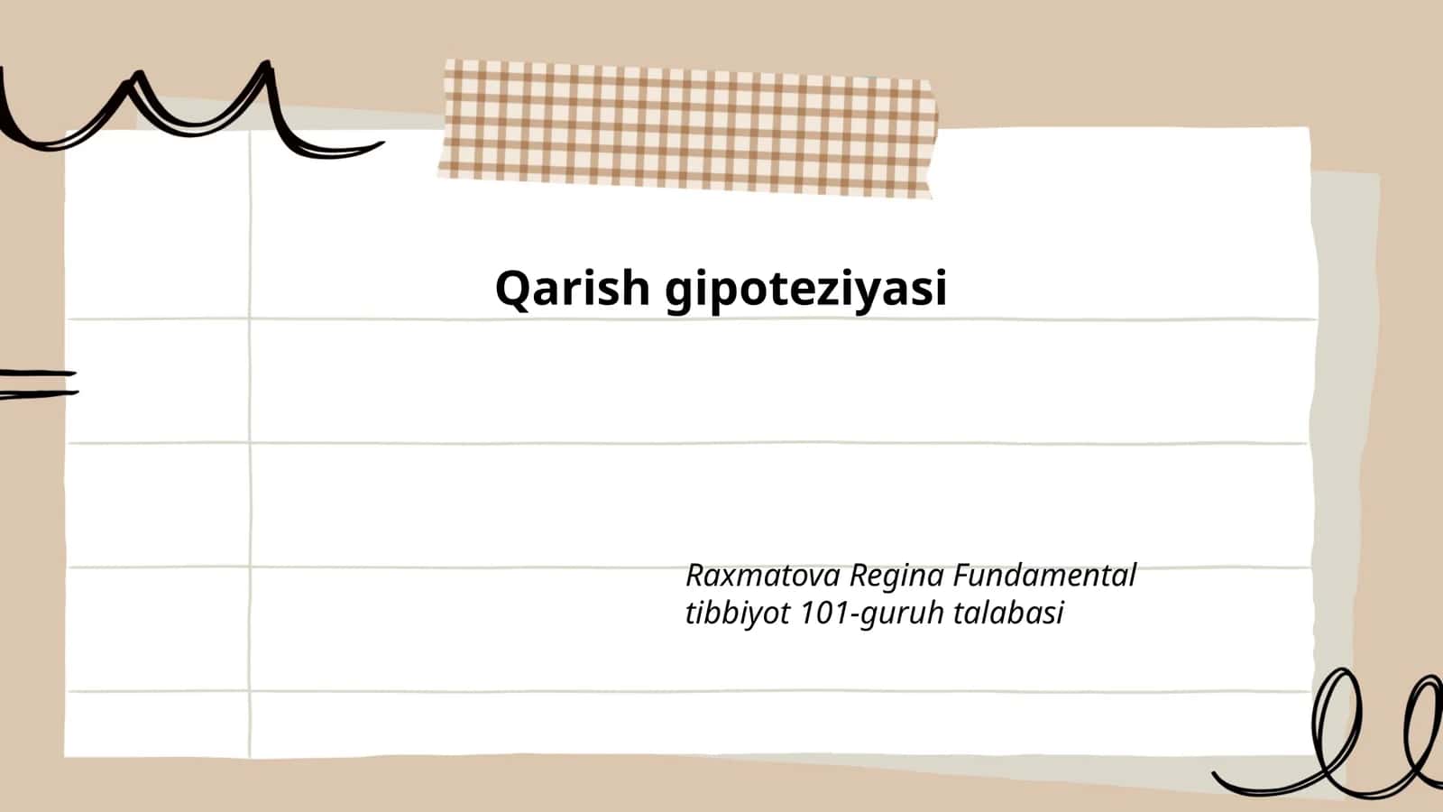 Qarish gipoteziyasi