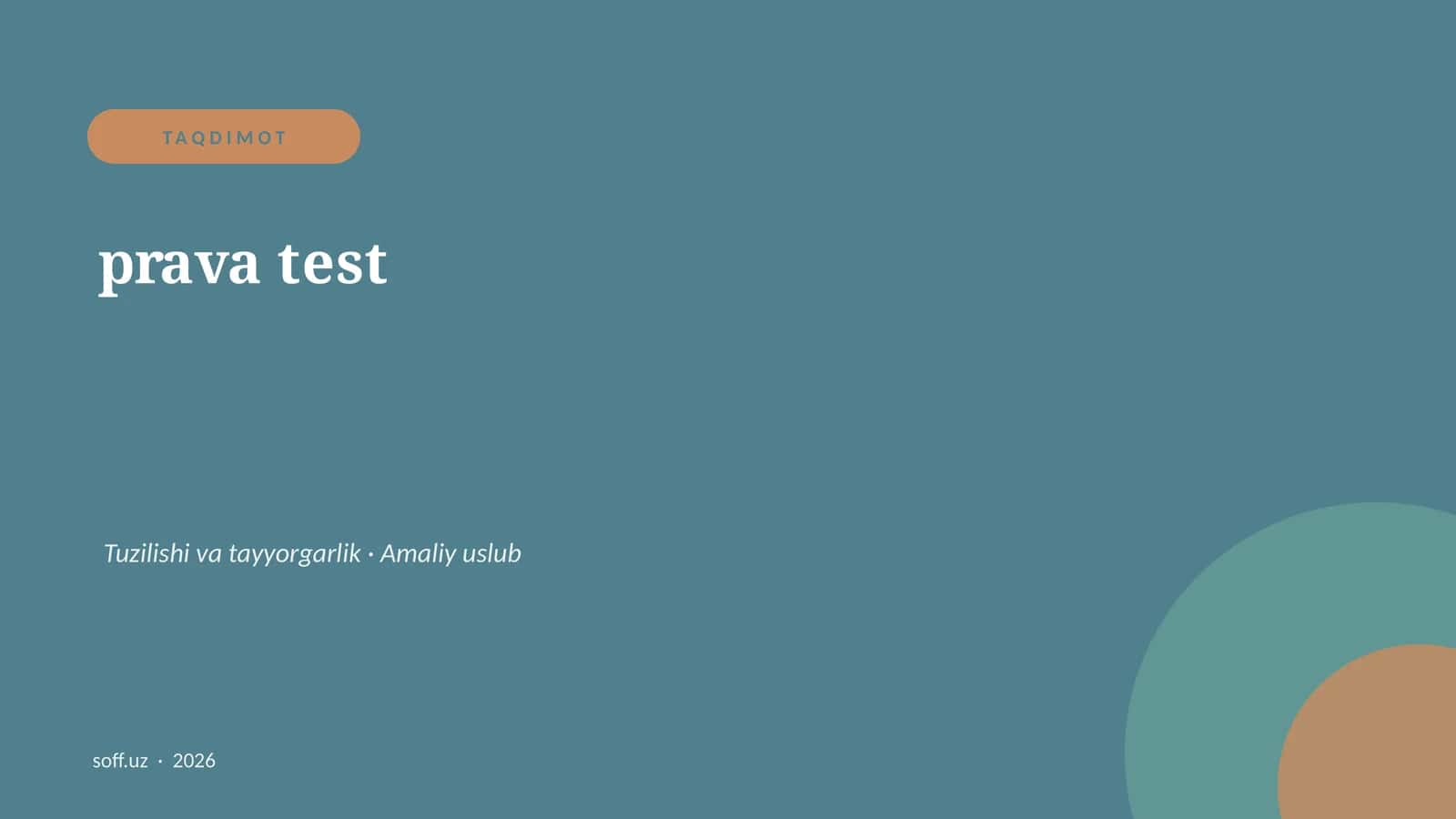 prava test