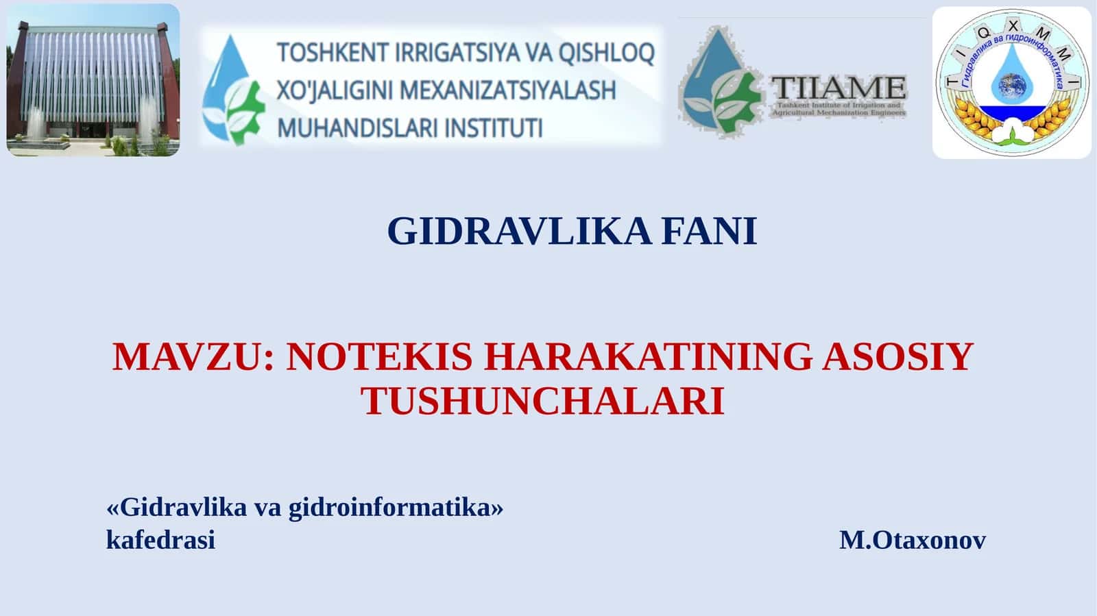 NOTEKIS HARAKATINING ASOSIY TUSHUNCHALARI