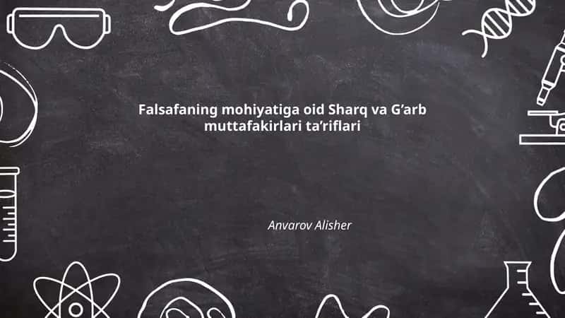 Platonning falsafa mohiyatiga oid ta'rifi