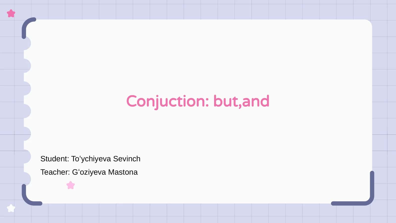 Introduction to Conjunctions