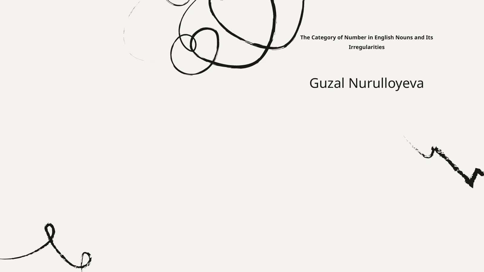 The Category of Number in English Nouns and Its Irregularities