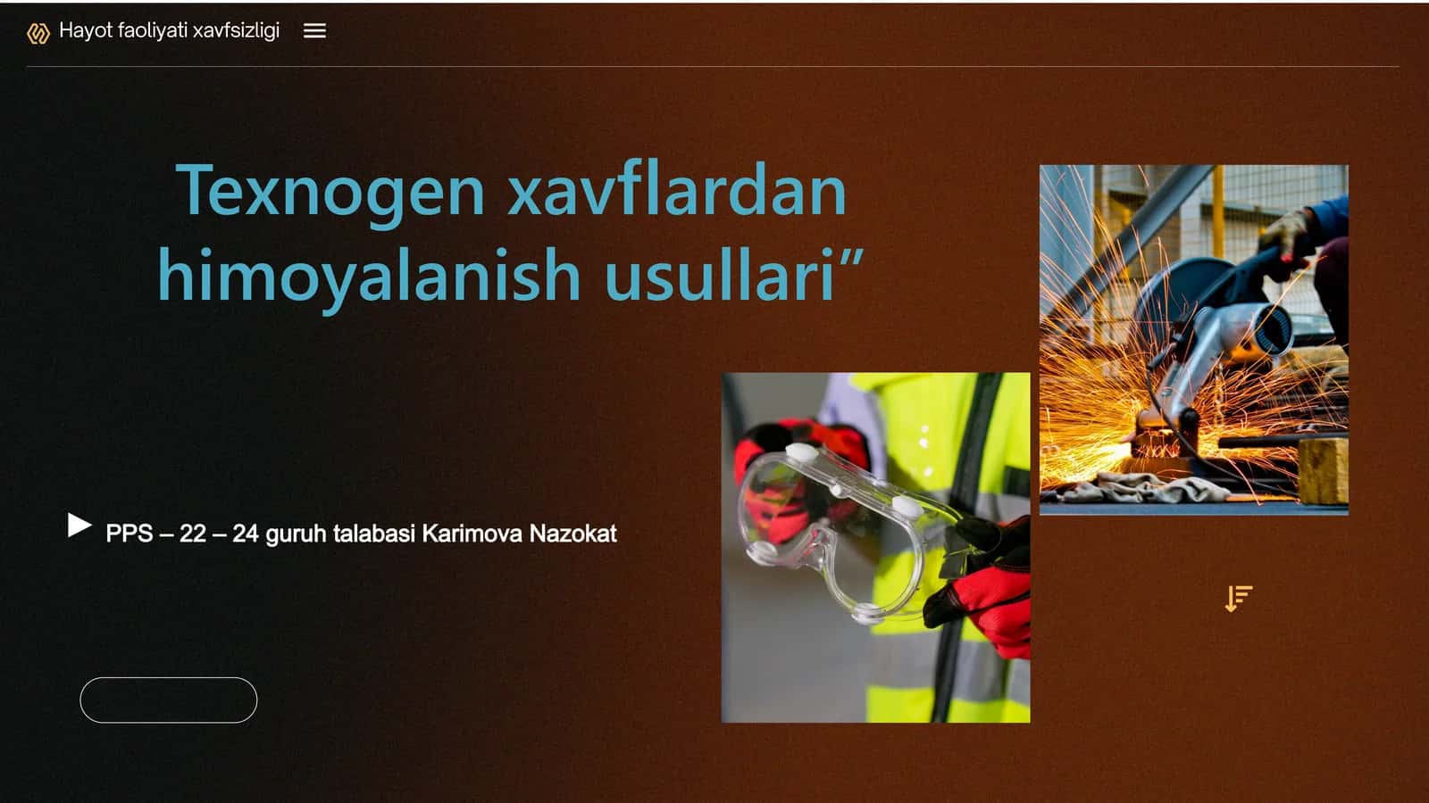 Texnogen xavflardan ximoyalanish