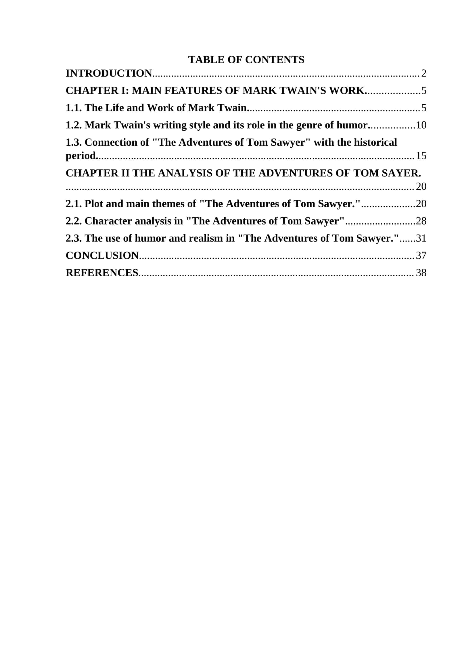 Mark Twain - a founder of a humorous story genre in American literature. Tom Sawyer analysis