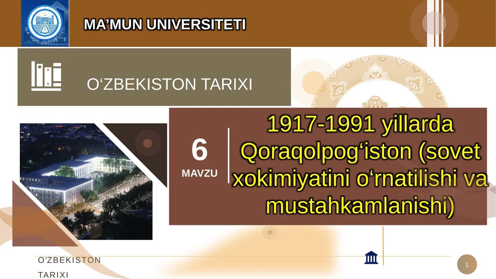 1917-1991 yillarda Qoraqolpog‘iston (sovet xokimiyatini o‘rnatilishi va mustahkamlanishi)