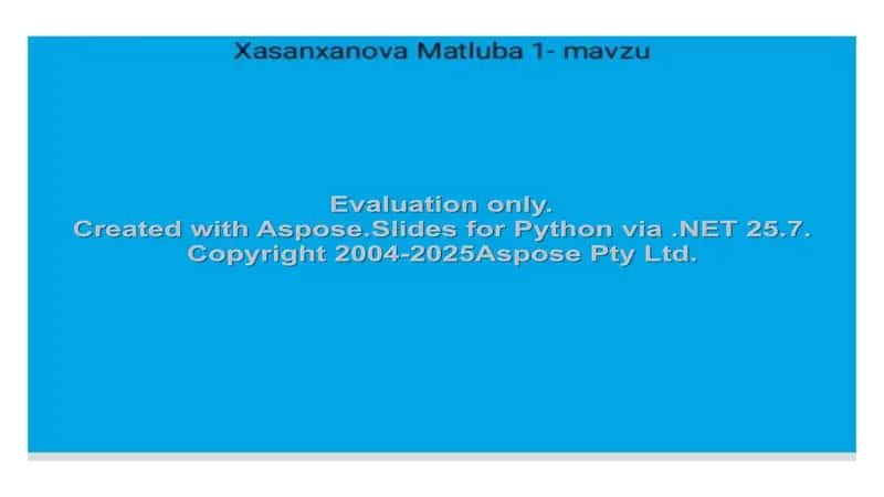 "Moliyaviy xisobot va audit"