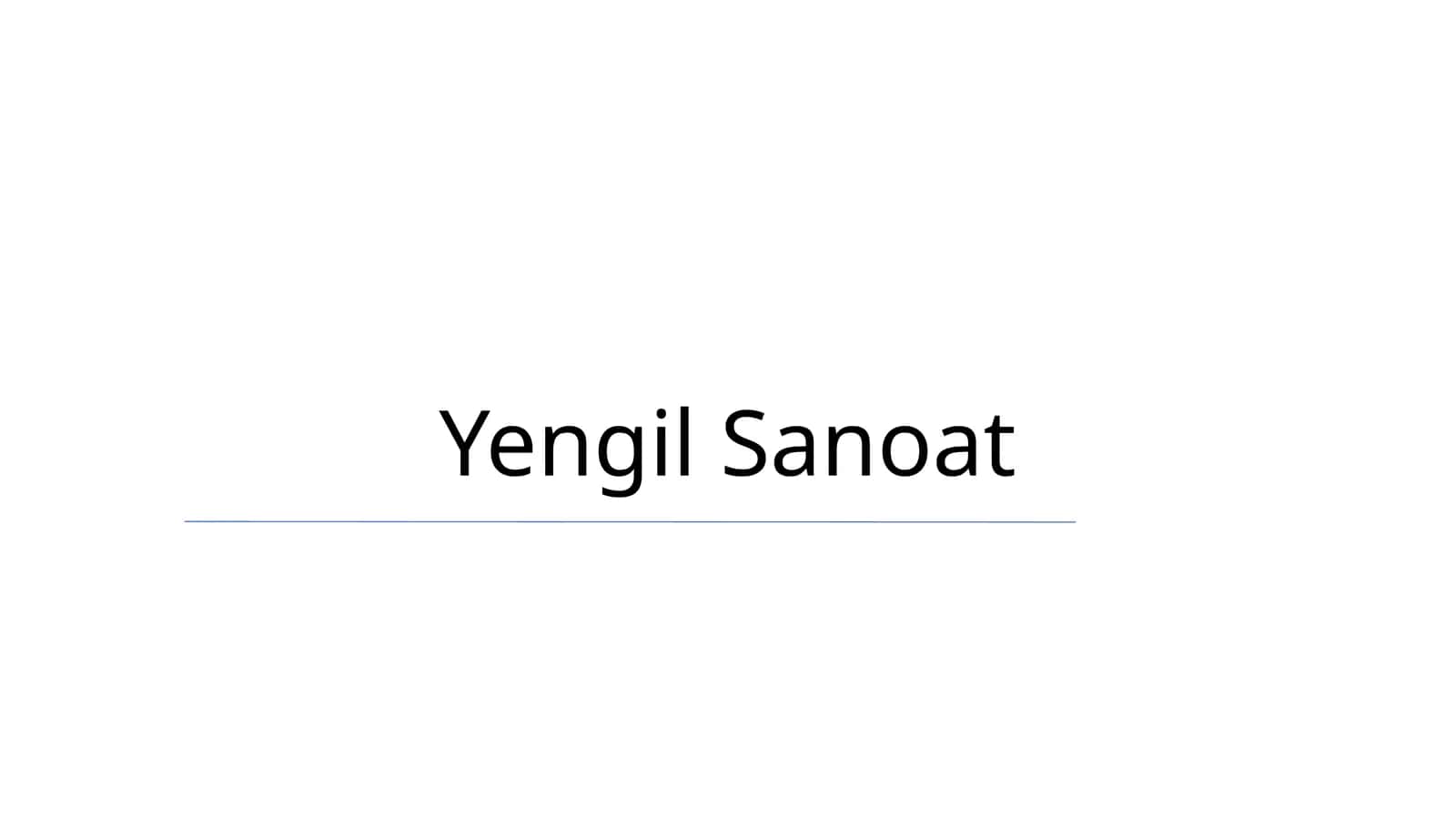 Yengil Sanoat