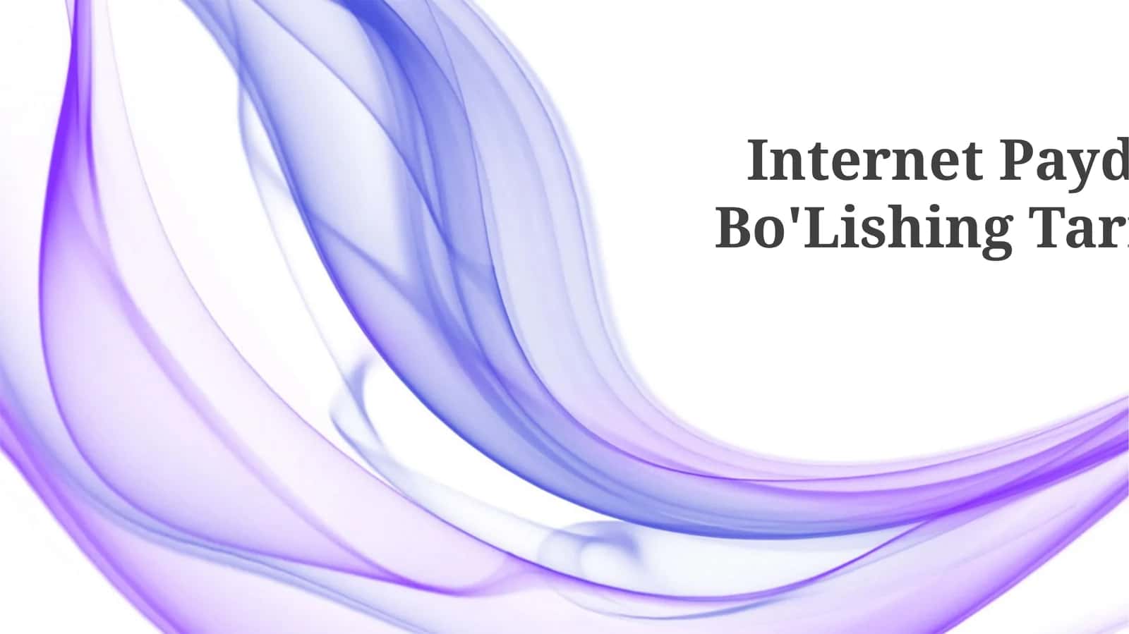 Internet Paydo Bo'Lishing Tarixi