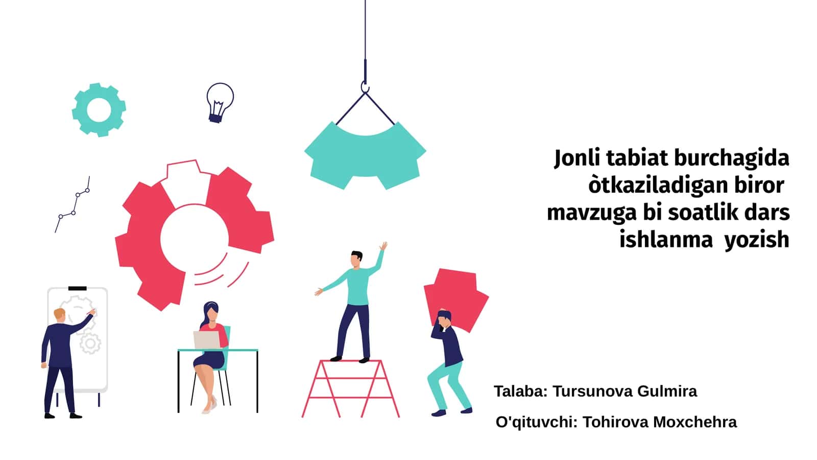 Jonli tabiat burchagida dars