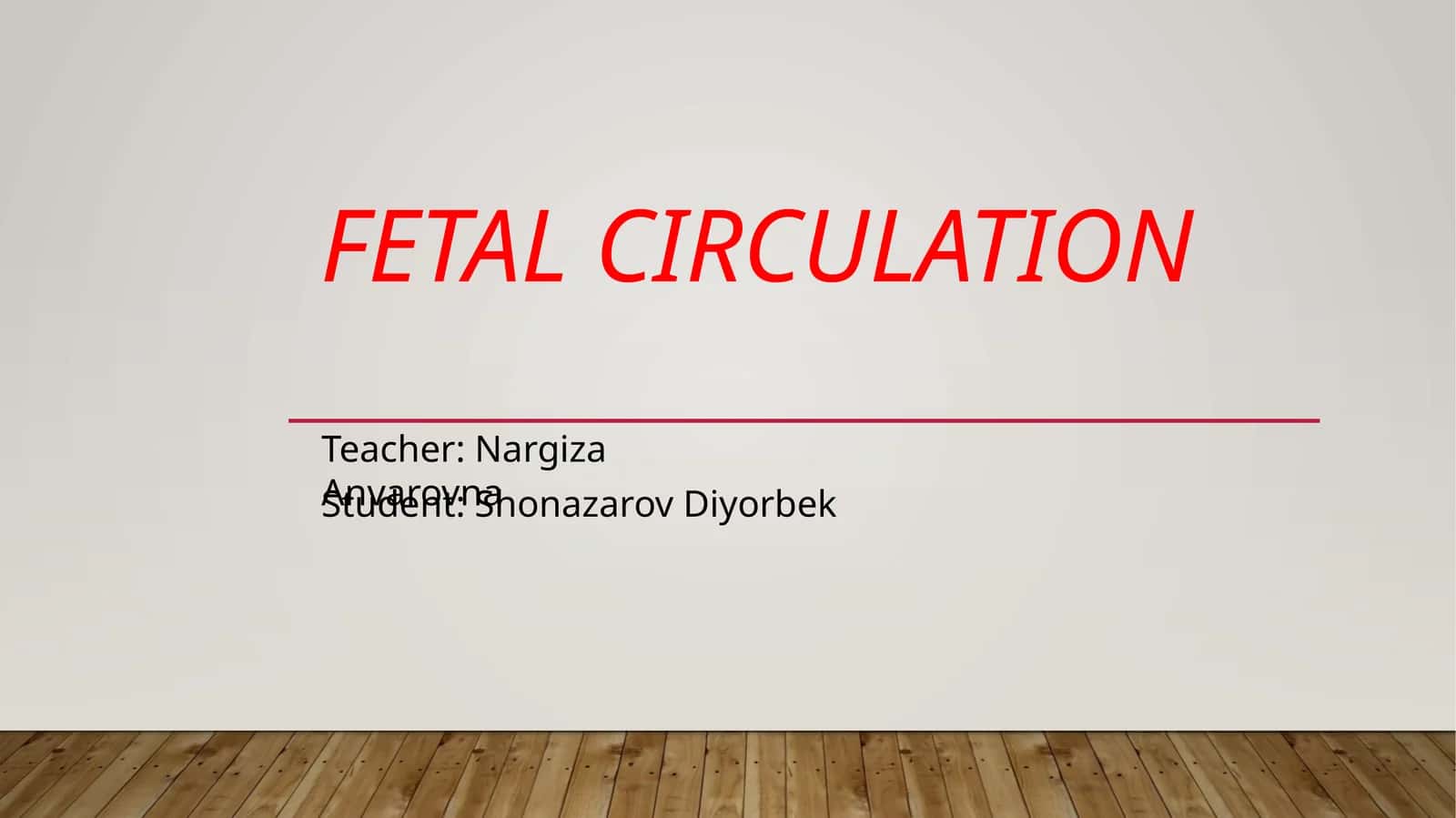 Fetalcirculation