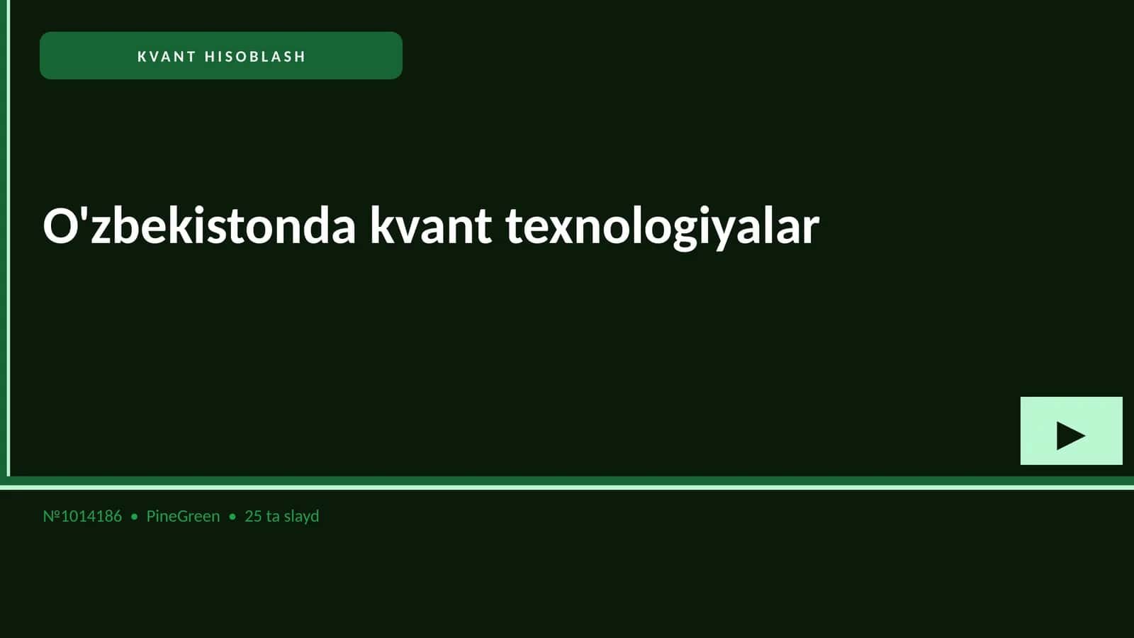KVANT HISOBLASH