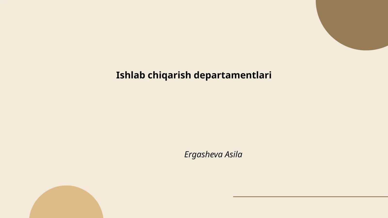 Ishlab chiqarish jarayonlari optimizatsiyasi
