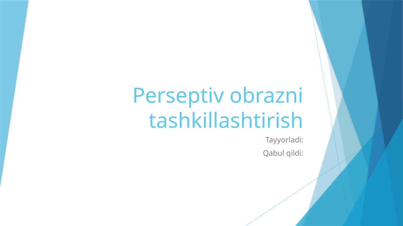 Perspektiv obrazni tashkillashtirilishi