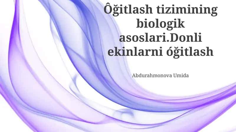 Oʻgʻitlash tizimining biologik asoslari