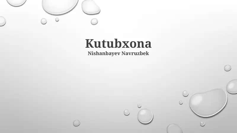 Kutubxona