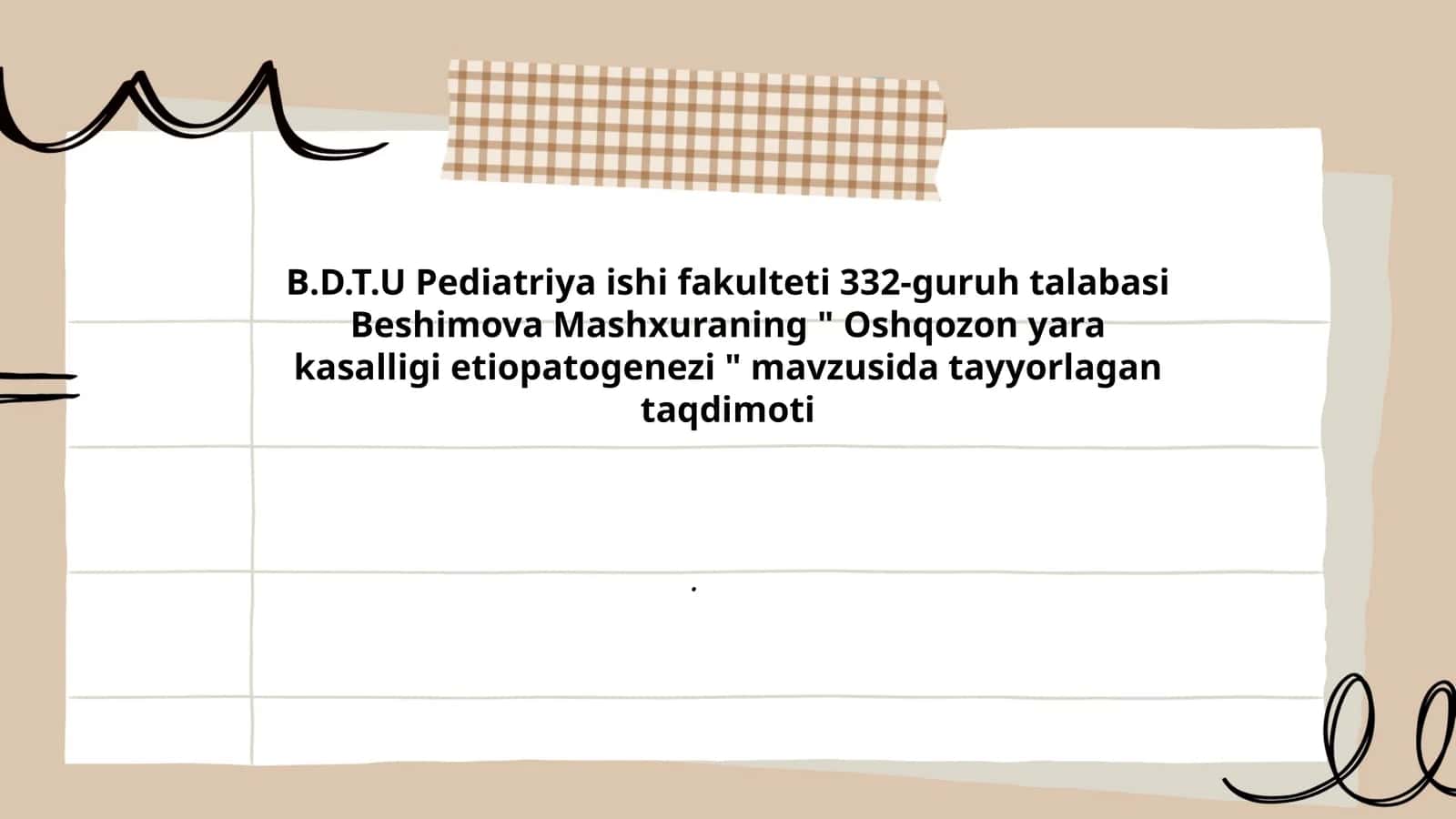 Oshqozon yara kasalligi etiopatogenezi