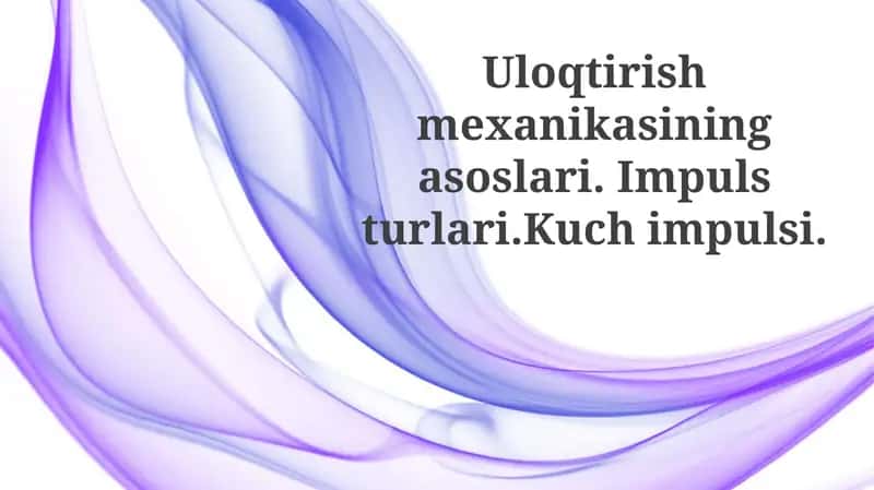 Otish mexanikasining asoslari