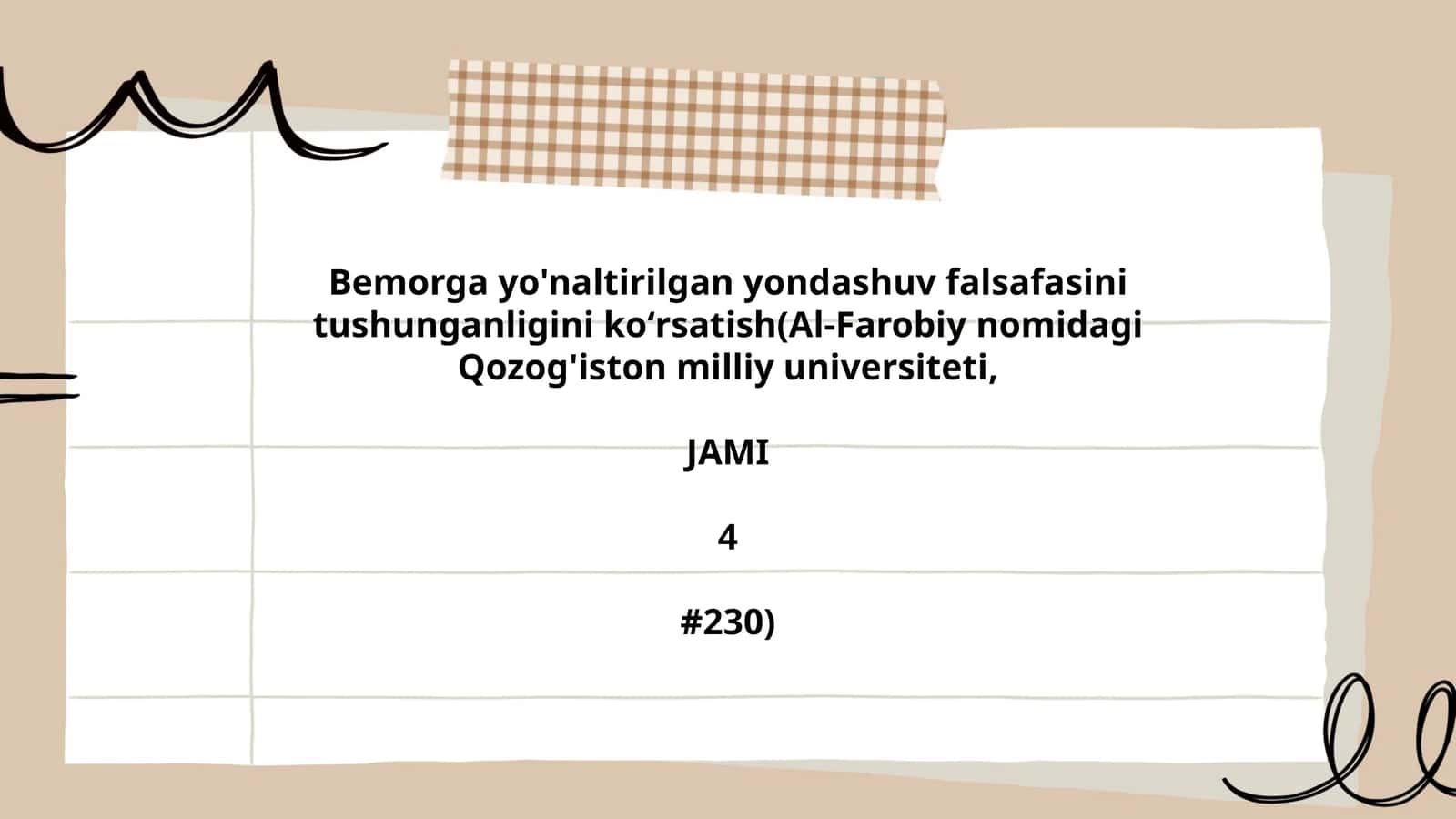 Bemorga yo'naltirilgan yondashuv falsafasini