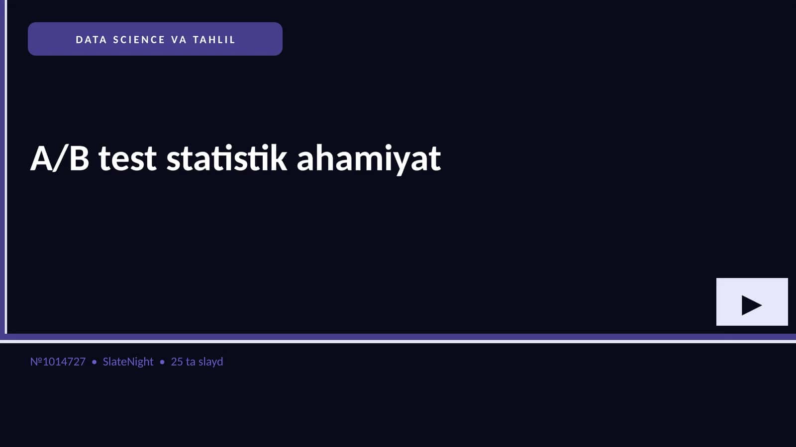 DATA SCIENCE VA TAHLIL