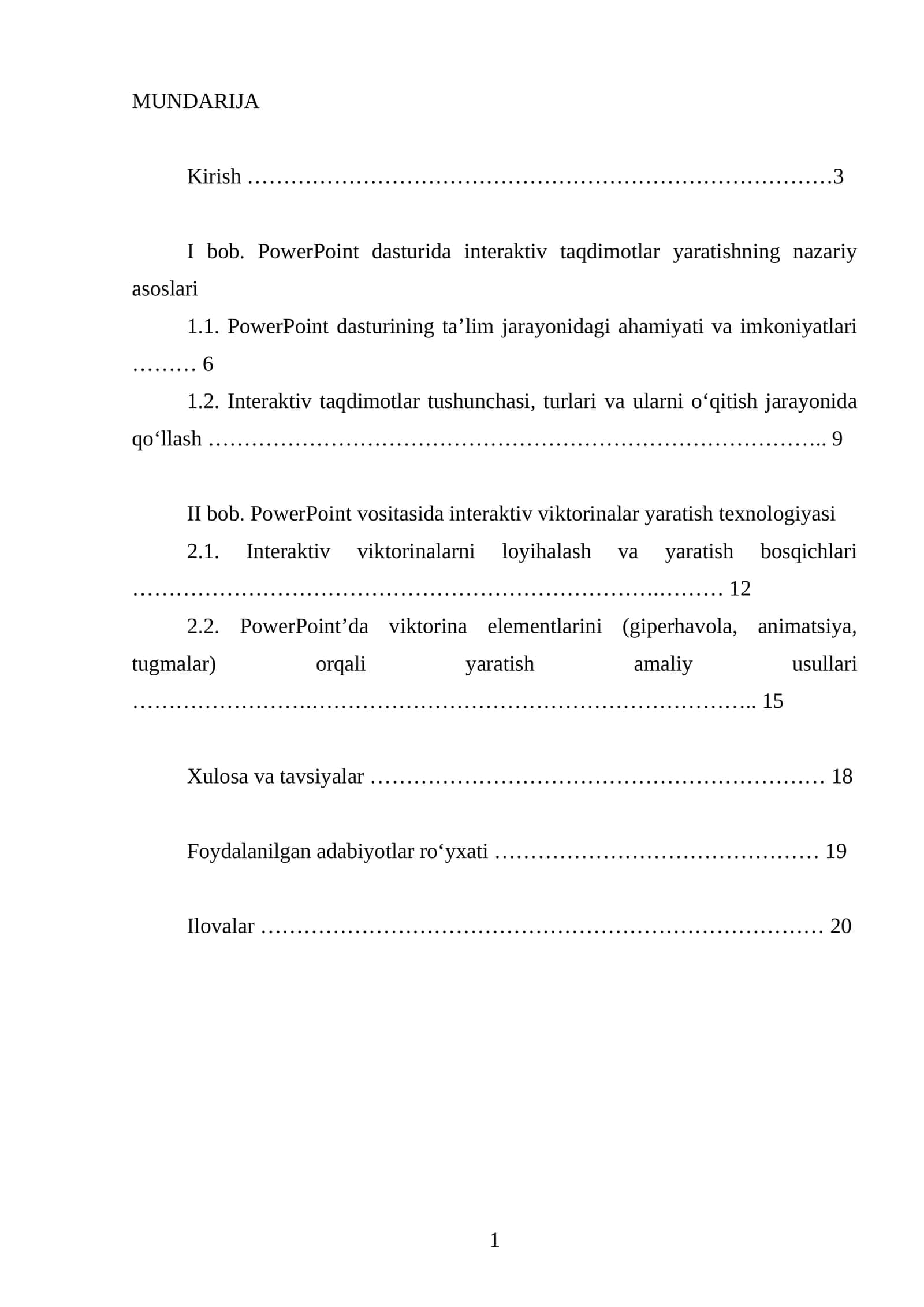 PowerPoint dasturida interaktiv taqdimotlar yaratishning nazariy asoslari