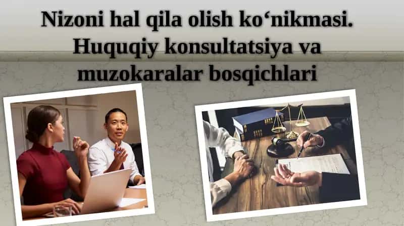 Nizoni halqila olish ko‘nikmasi