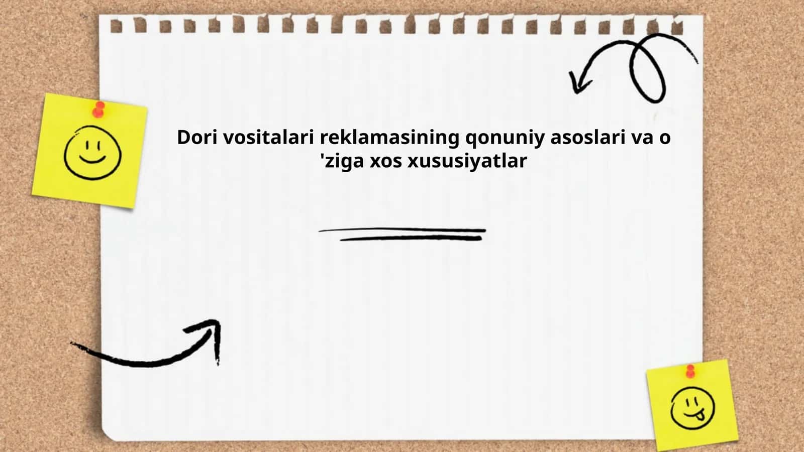 Dori vositalari reklamasining qonuniy asoslari va o 'ziga xos xususiyatlar