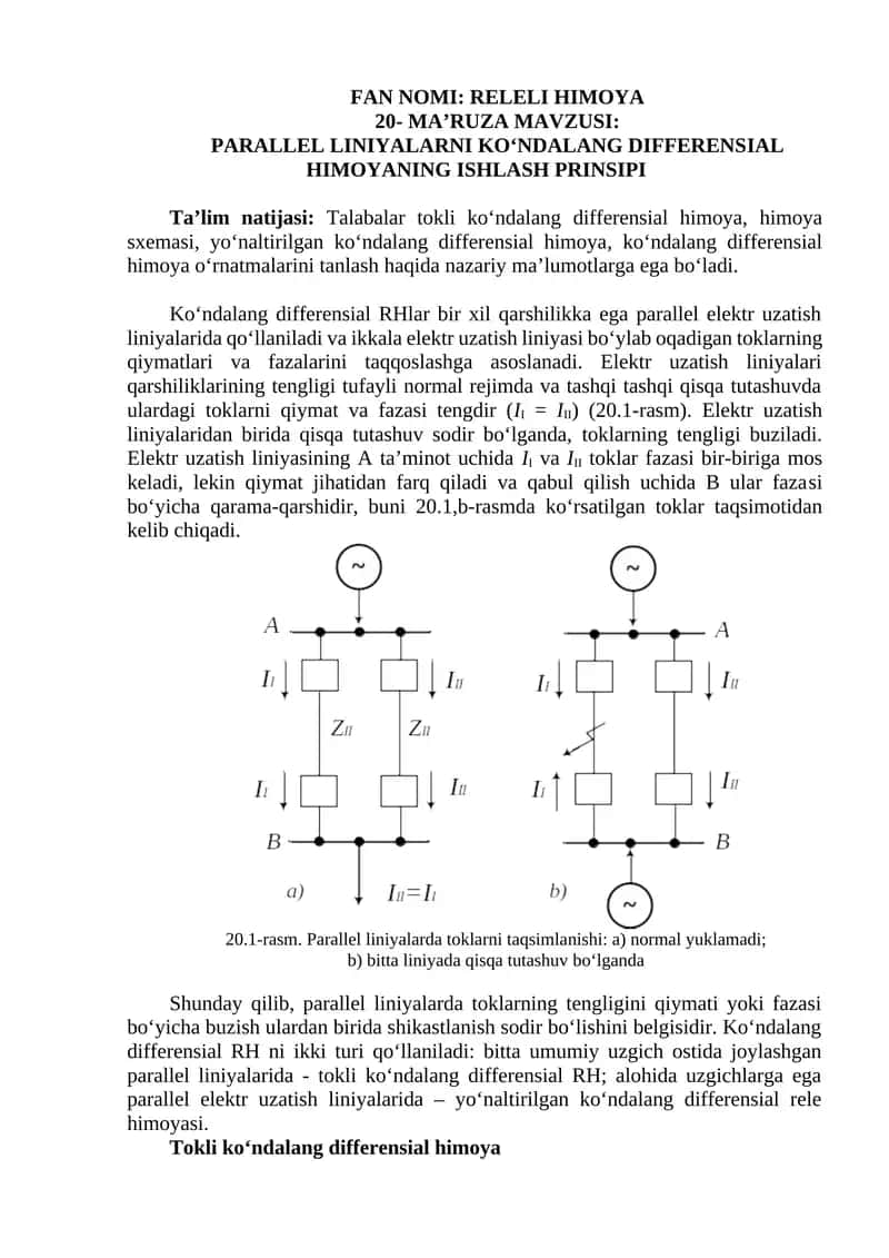 Ko‘ndalang differensial RHlar