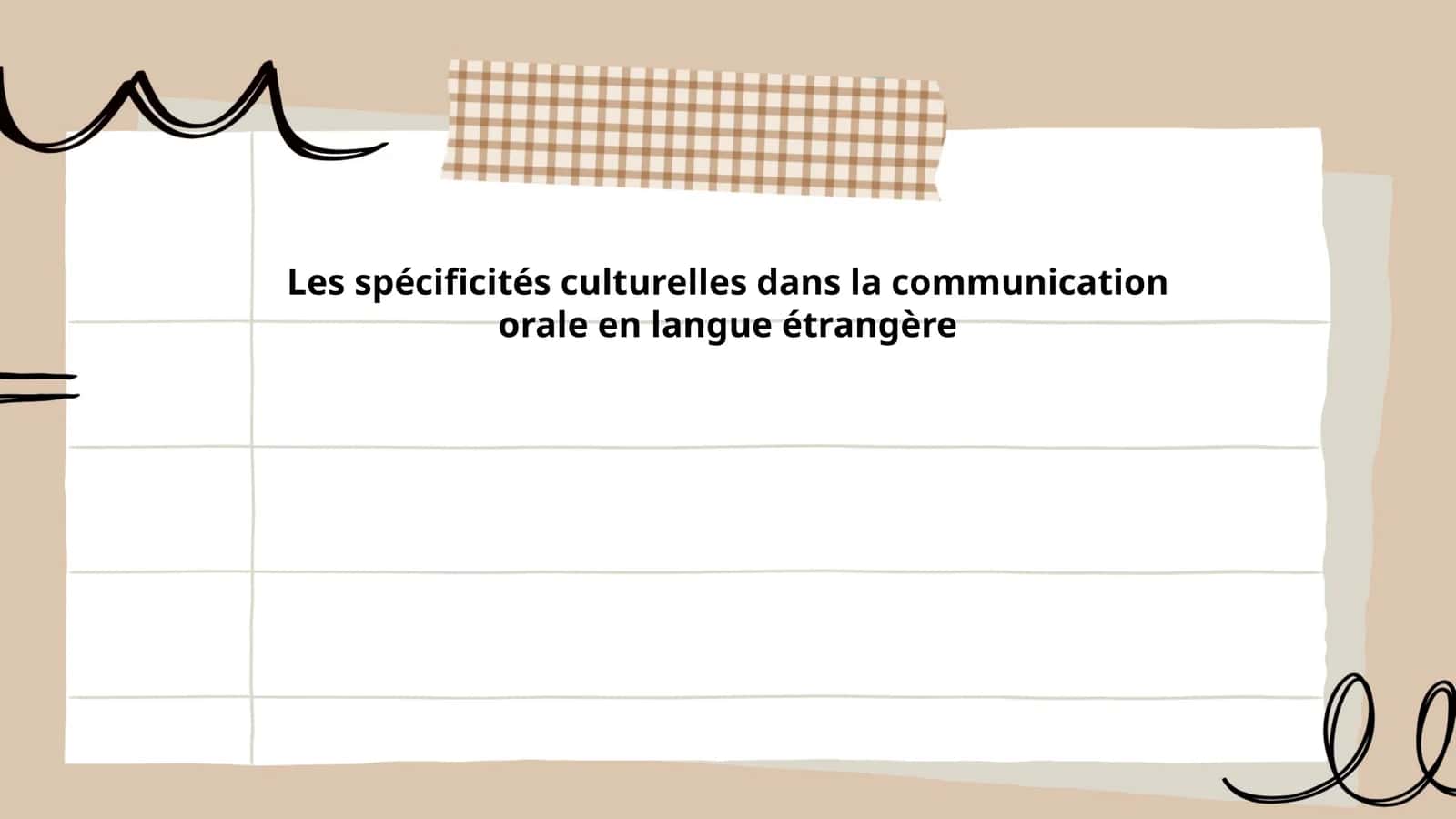 Les spécificités culturelles dans la communication orale en langue étrangère