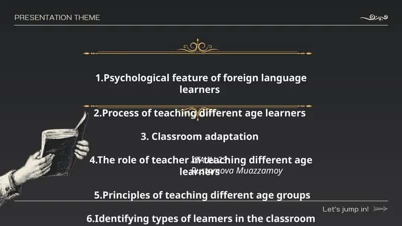 Psychological feature of foreign language learners