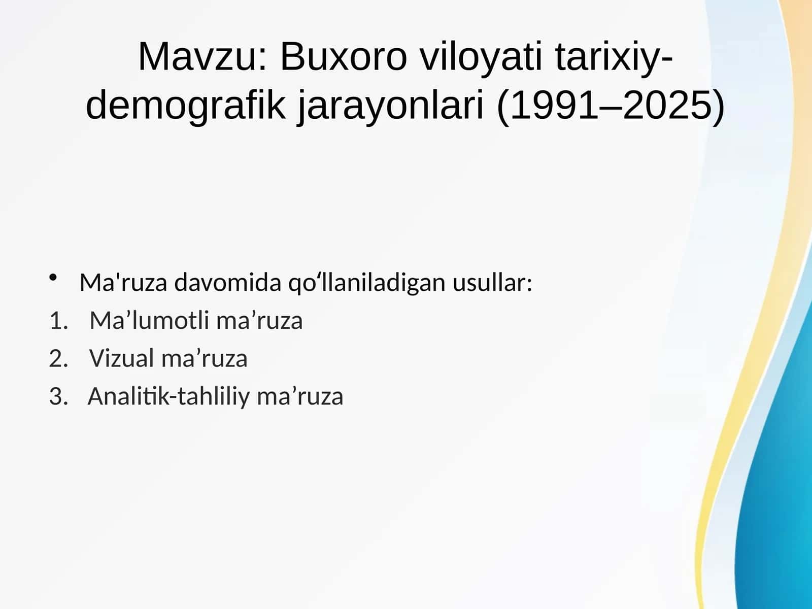 Buxoro viloyati tarixiy-demografik jarayonlari (1991–2025)