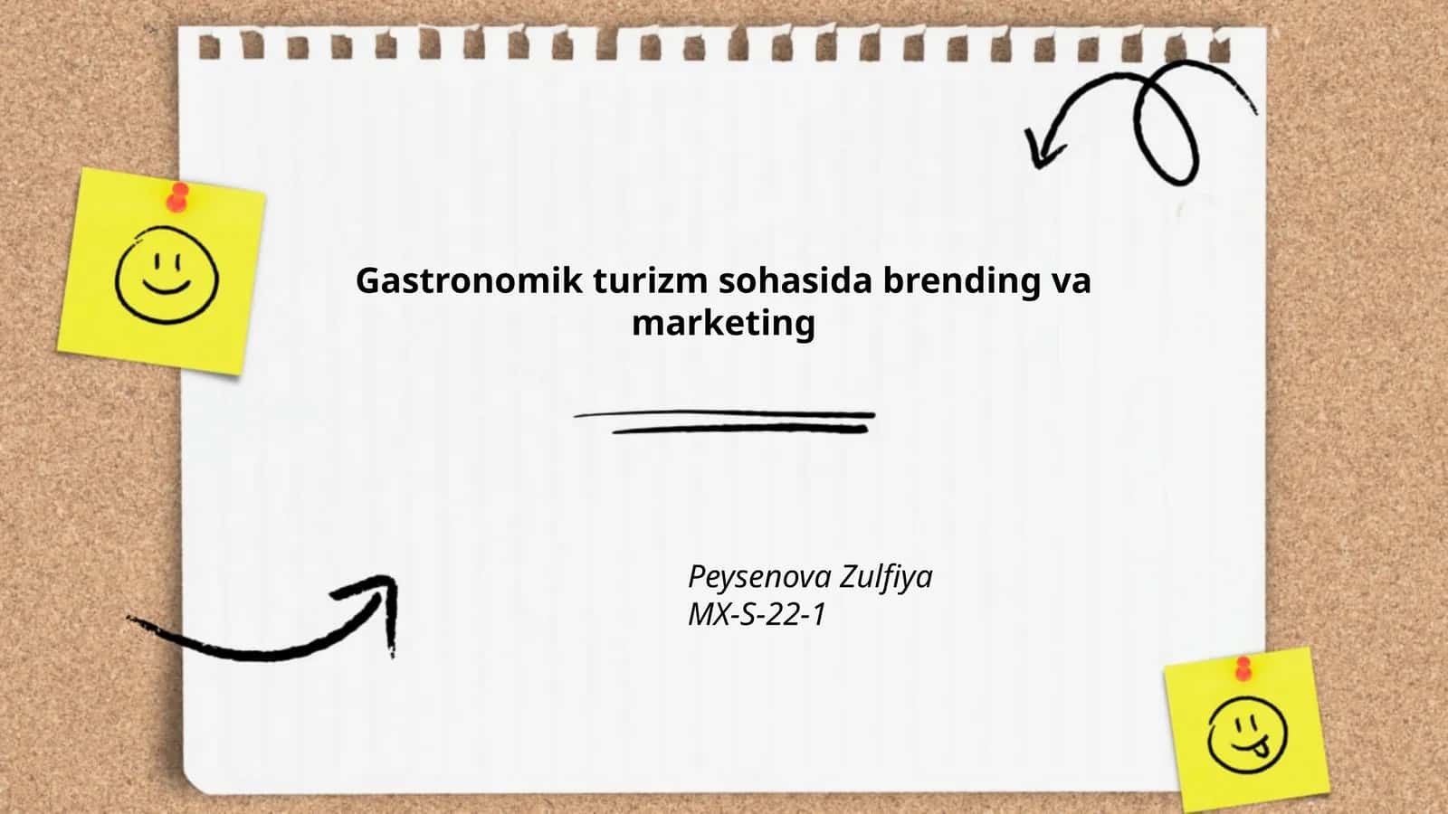 Gastronomik turizm sohasida brending va marketing