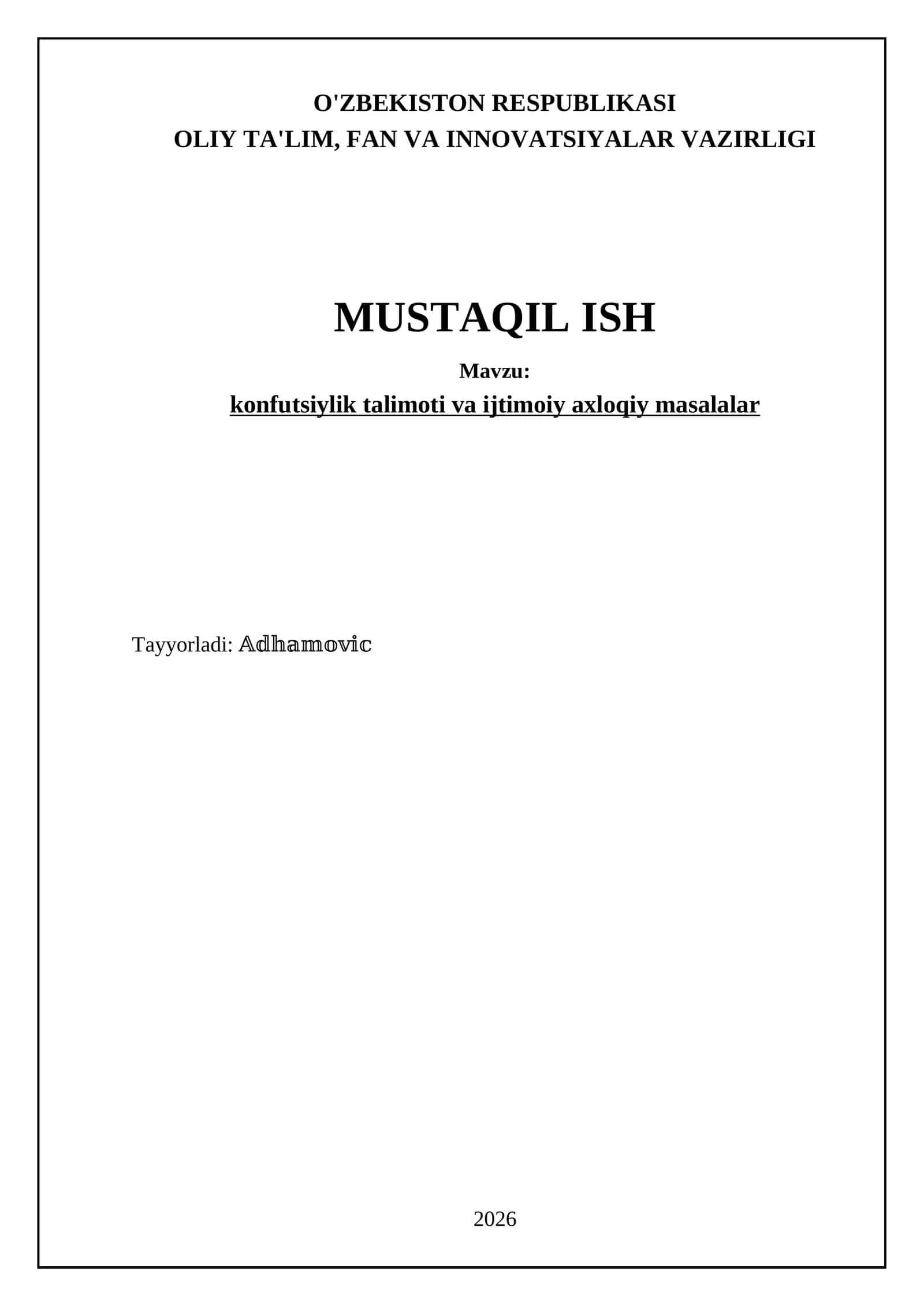 konfutsiylik talimoti va ijtimoiy axloqiy masalalar