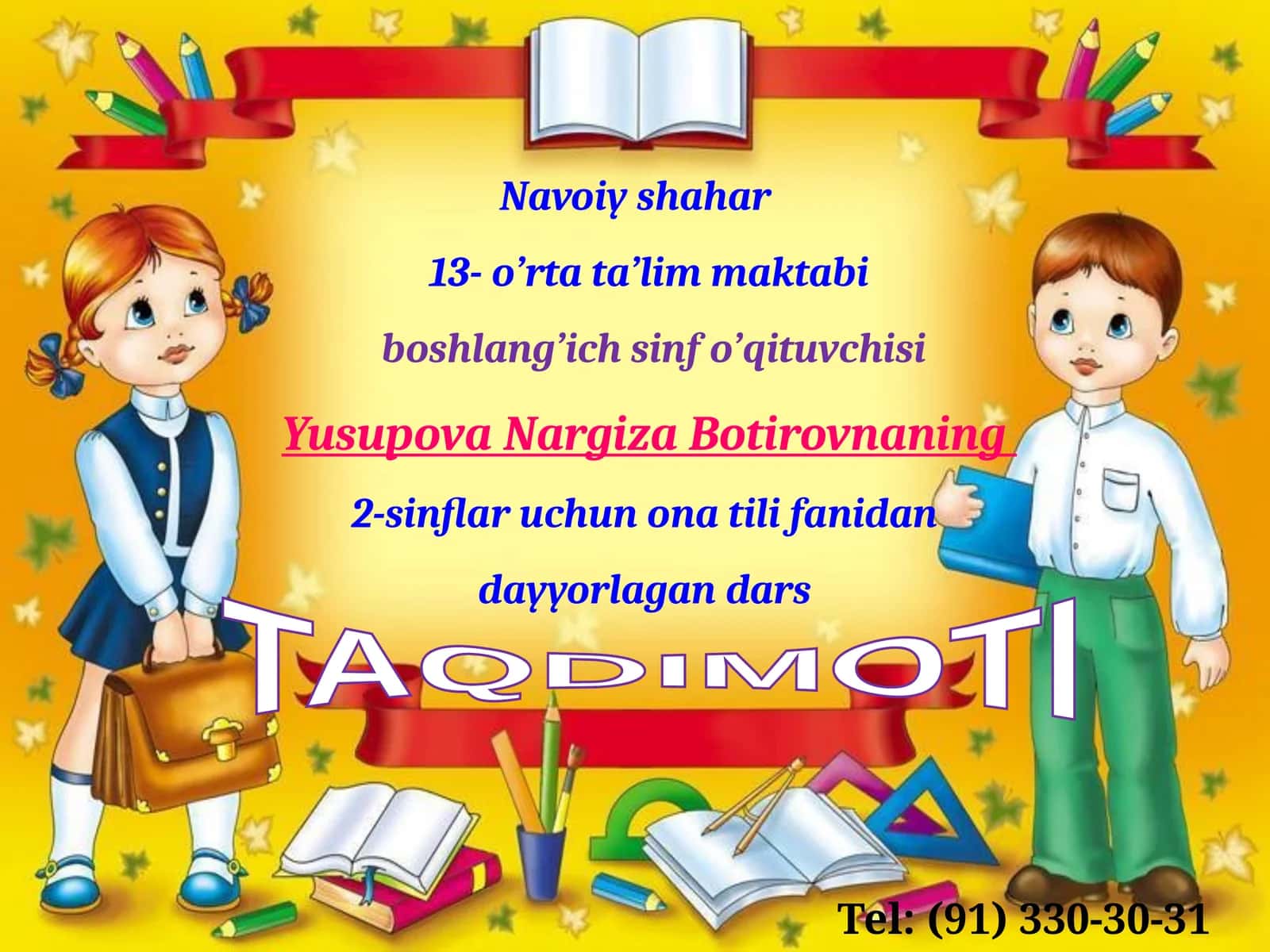 Mavzu: Gap haqidagi bilimlarni umumlashtirish