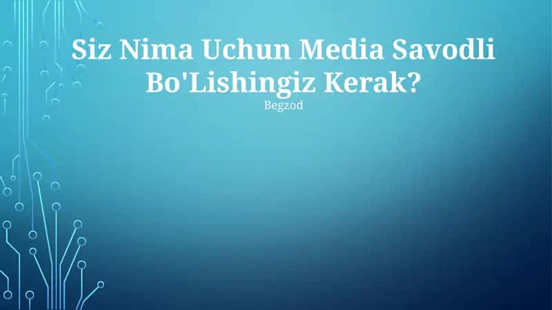 Media savodxonligi