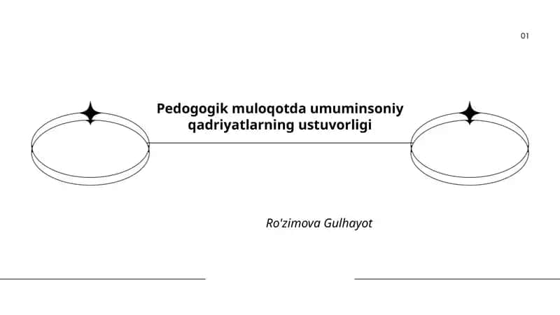 Pedogogik muloqotda umuminsoniy qadriyatlarning ustuvorligi