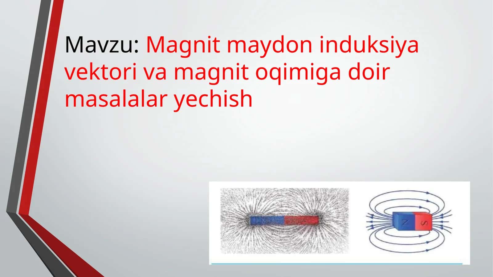 Magnitmaydon induksiya vektori va magnitoqimiy g'alati masalalari echish