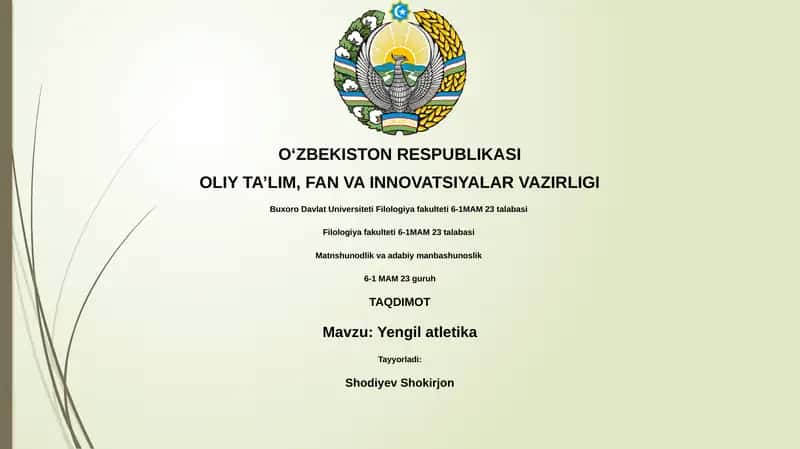 Yengil atletika