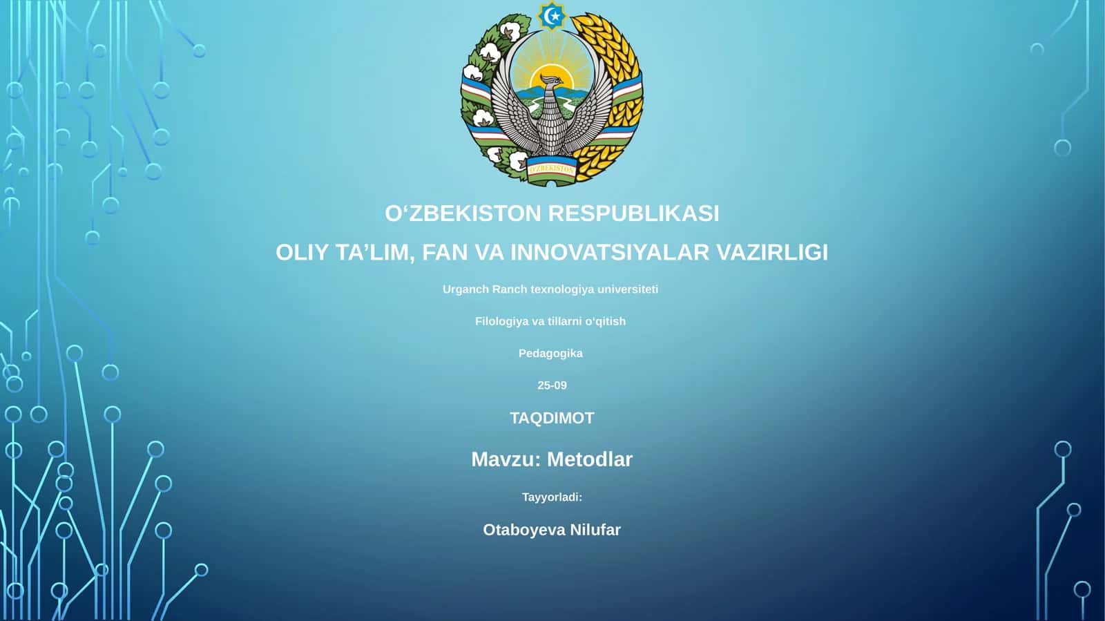 Metodlar