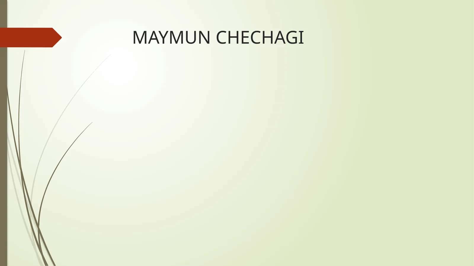 MAYMUN CHECHAGI