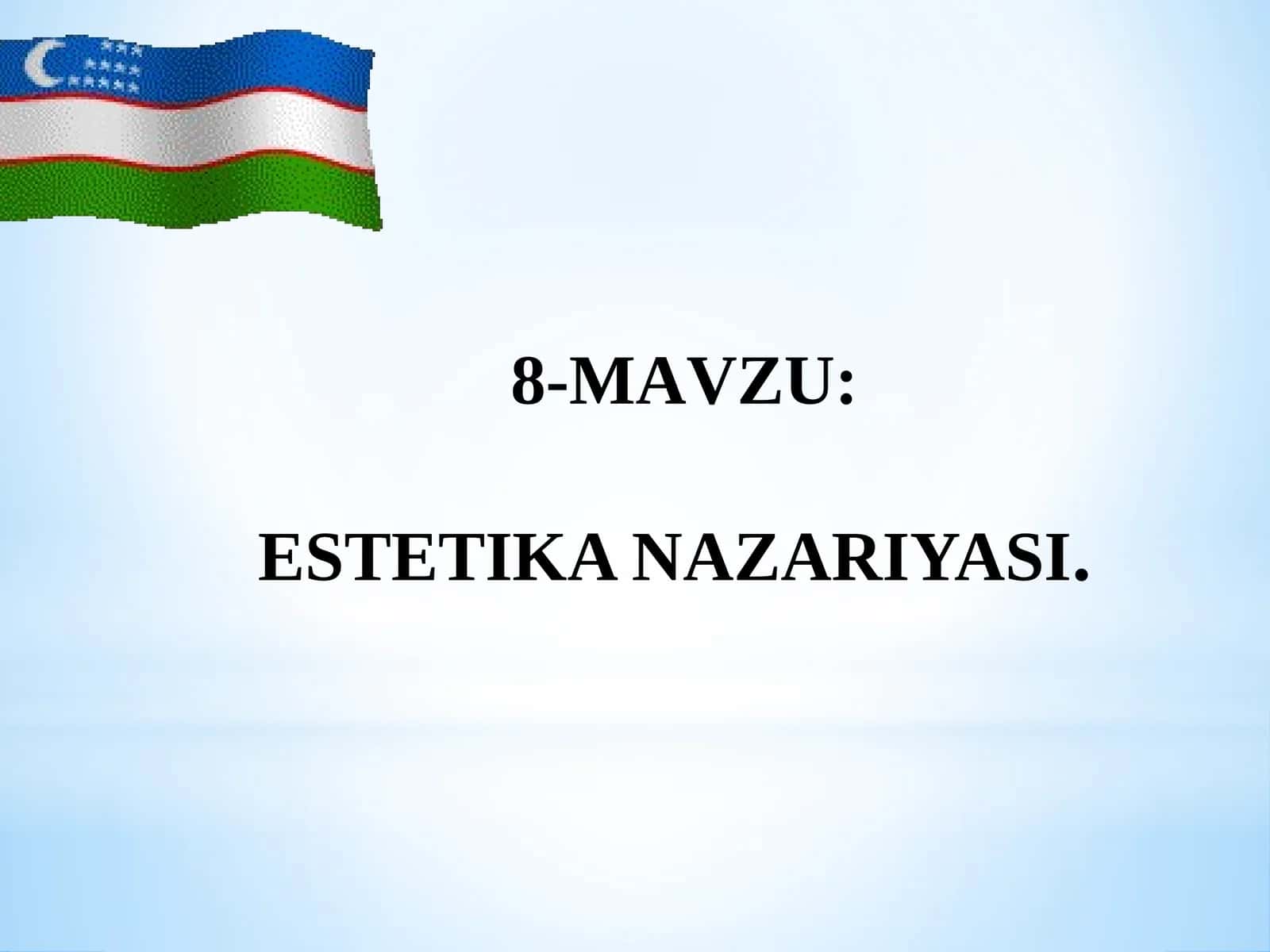 ESTETIKA NAZARIYASI
