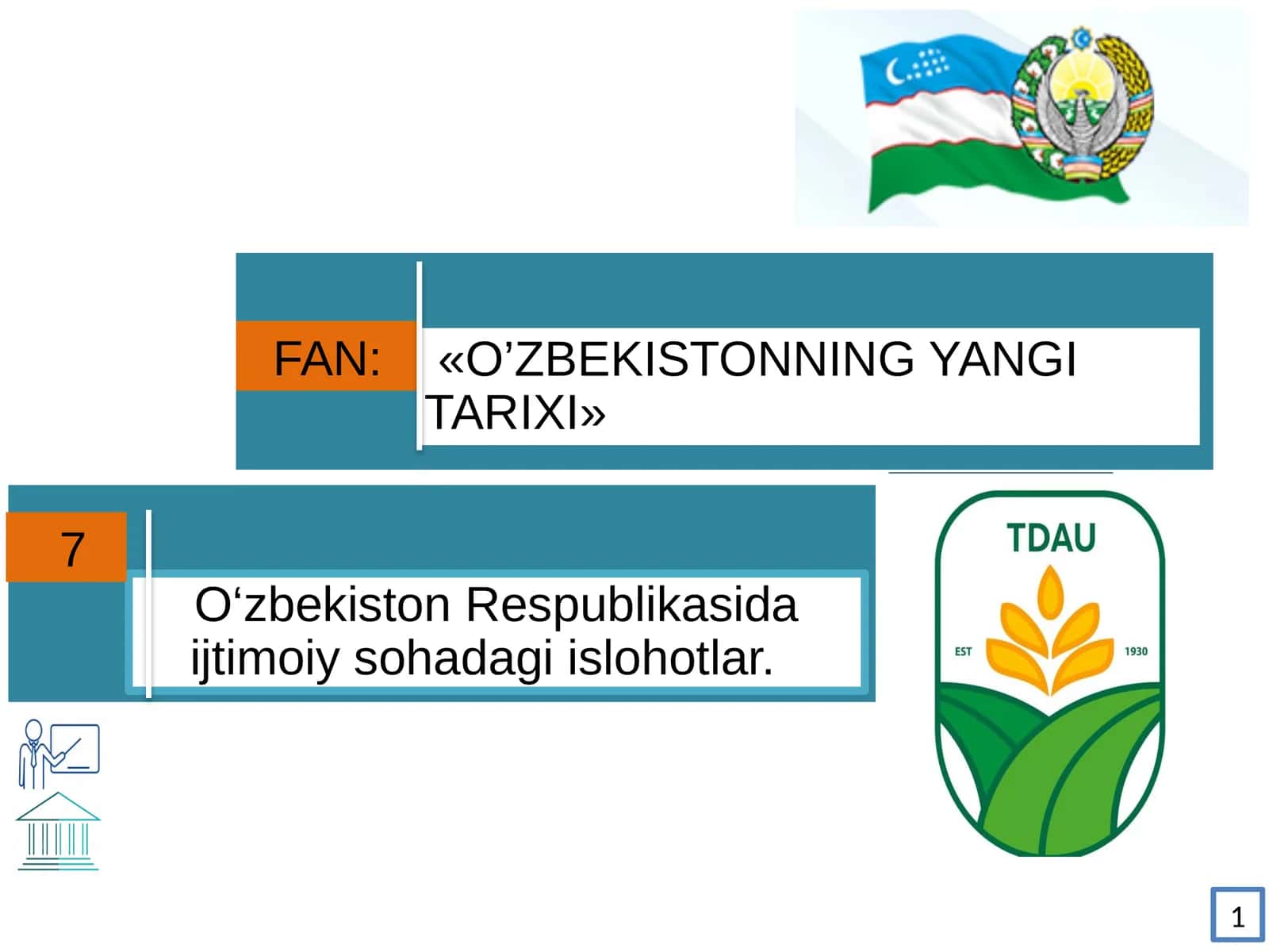 O‘zbekiston Respublikasida ijtimoiy sohadagi islohotlar