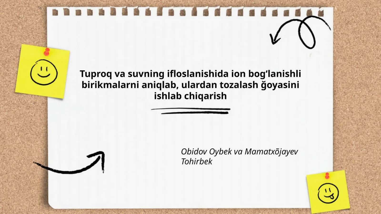 Tuproq va Suvning Ifloslanishida Ion Bogʻlanishli Birikmalarni Aniqlash