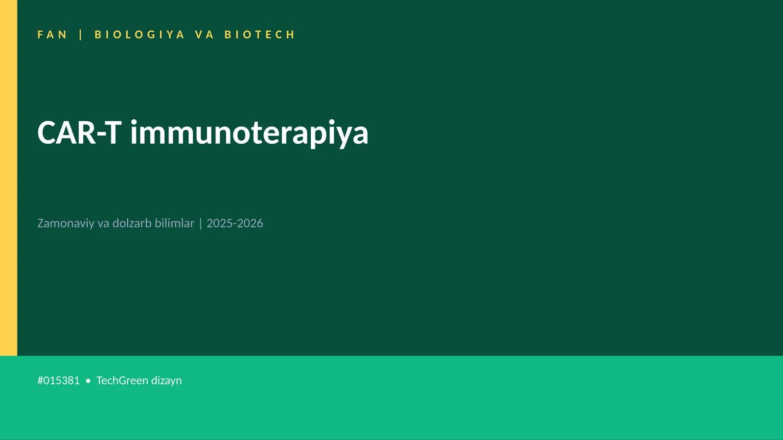 CAR-T immunoterapiya