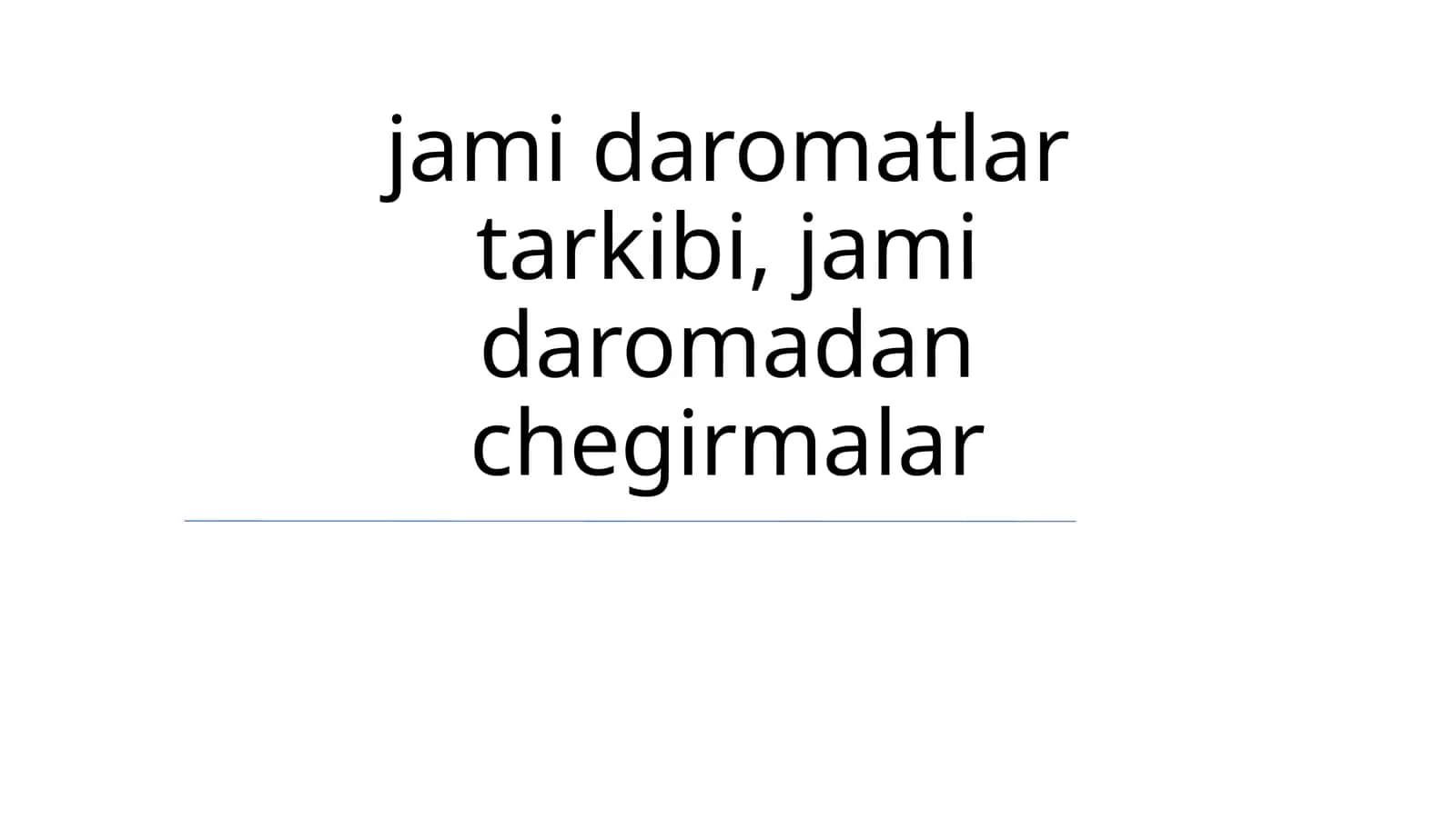 jami daromatlar tarkibi, jami daromadan chegirmalar