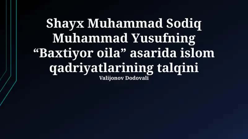 Baxtiyor oila