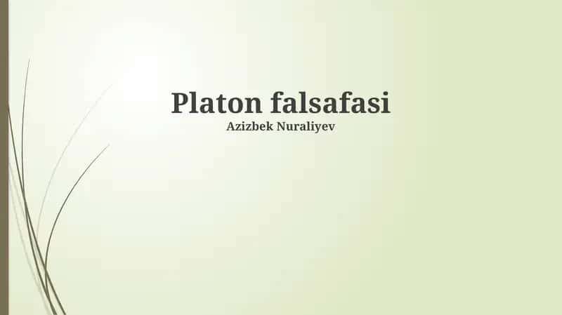 Platon falsafasi